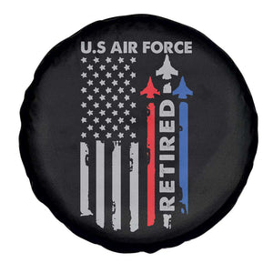 Veteran US Air Force Spare Tire Cover Vintage USA Flag Veterans TS10 Print Your Wear