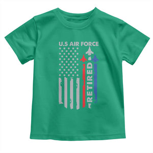 Veteran US Air Force Toddler T Shirt Vintage USA Flag Veterans TS10 Irish Green Print Your Wear