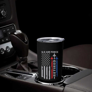 Veteran US Air Force Tumbler Cup Vintage USA Flag Veterans TS10 Print Your Wear