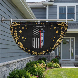 Veteran US Air Force Patriotic Fan Flag Vintage USA Flag Veterans