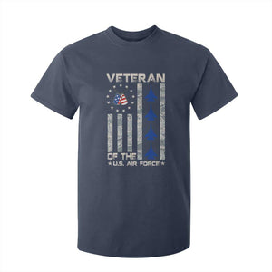 Veteran Of The US Air Force T Shirt For Kid Vintage Camo USA Flag Veterans TS10 Navy Print Your Wear