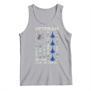 Veteran Of The US Air Force Tank Top Vintage Camo USA Flag Veterans TS10 Athletic Heather Print Your Wear