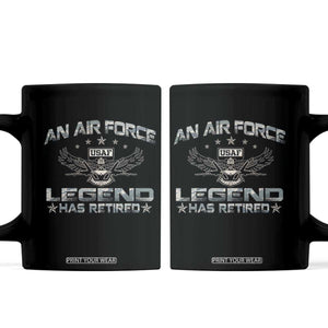 An Air Force Legend Has Retired Coffee Mug Vintage Camo US Veteran TS10 Black Print Your Wear