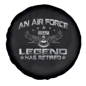 An Air Force Legend Has Retired Spare Tire Cover Vintage Camo US Veteran TS10 Print Your Wear