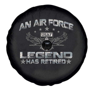 An Air Force Legend Has Retired Spare Tire Cover Vintage Camo US Veteran TS10 Print Your Wear
