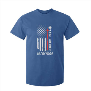Air Force Veteran T Shirt For Kid Vintage US Flag TS10 Royal Blue Print Your Wear