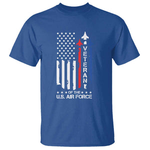 Air Force Veteran T Shirt Vintage US Flag TS10 Royal Blue Print Your Wear