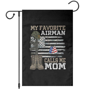 Proud Air Force Mom Garden Flag My Favorite Airman Military Family Camo US Flag TS10 Black Print Your Wear