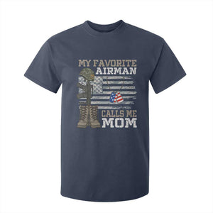 Proud Air Force Mom T Shirt For Kid My Favorite Airman Military Family Camo US Flag TS10 Navy Print Your Wear