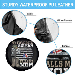 Proud Air Force Mom Spare Tire Cover My Favorite Airman Military Family Camo US Flag TS10 Print Your Wear