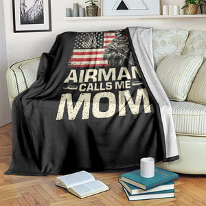 Proud Air Force Mom Throw Blanket My Soldier Airman Calls Me Mom US Flag TS10 Print Your Wear