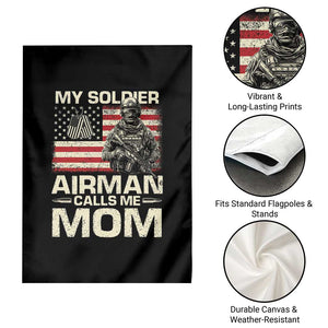 Proud Air Force Mom Garden Flag My Soldier Airman Calls Me Mom US Flag TS10 Print Your Wear