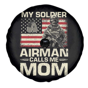 Proud Air Force Mom Spare Tire Cover My Soldier Airman Calls Me Mom US Flag TS10 Print Your Wear