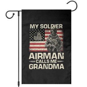 Proud Air Force Grandma Garden Flag My Soldier Airman Calls Me Grandma US Flag TS10 Black Print Your Wear