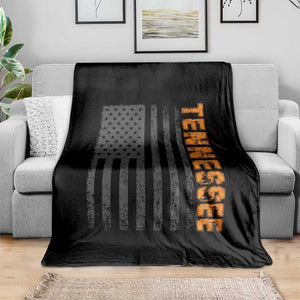 Vintage Tennessee Throw Blanket Retro Orange TN USA Flag Patriotic US State TS10 Print Your Wear