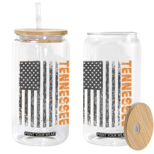 Vintage Tennessee Glass Can Retro Orange TN USA Flag Patriotic US State TS10 Print Your Wear