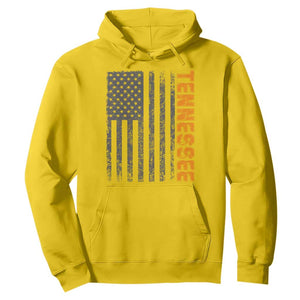 Vintage Tennessee Hoodie Retro Orange TN USA Flag Patriotic US State TS10 Daisy Print Your Wear
