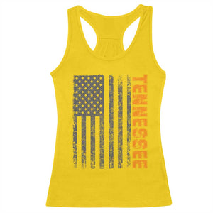 Vintage Tennessee Racerback Tank Top Retro Orange TN USA Flag Patriotic US State TS10 Daisy Print Your Wear