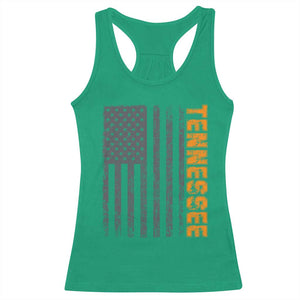 Vintage Tennessee Racerback Tank Top Retro Orange TN USA Flag Patriotic US State TS10 Irish Green Print Your Wear