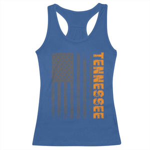 Vintage Tennessee Racerback Tank Top Retro Orange TN USA Flag Patriotic US State TS10 Royal Blue Print Your Wear