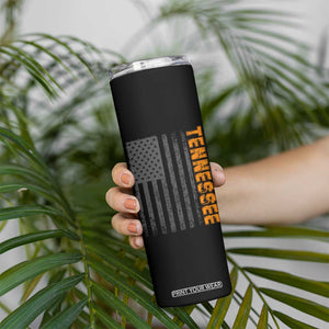 Vintage Tennessee Skinny Tumbler Retro Orange TN USA Flag Patriotic US State TS10 Print Your Wear