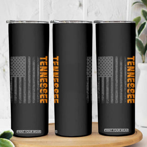 Vintage Tennessee Skinny Tumbler Retro Orange TN USA Flag Patriotic US State TS10 Print Your Wear