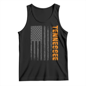 Vintage Tennessee Tank Top Retro Orange TN USA Flag Patriotic US State TS10 Black Print Your Wear
