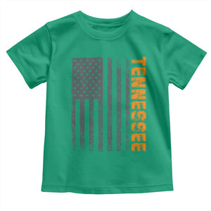 Vintage Tennessee Toddler T Shirt Retro Orange TN USA Flag Patriotic US State TS10 Irish Green Print Your Wear