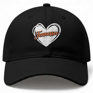 Vintage Tennessee Baseball Cap Heart Graphic TN Orange US State TS10 Print Your Wear