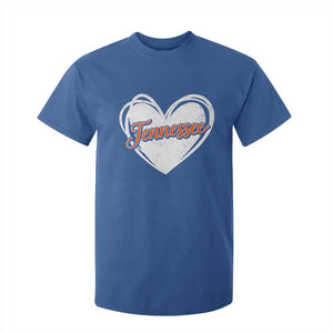 Vintage Tennessee T Shirt For Kid Heart Graphic TN Orange US State TS10 Royal Blue Print Your Wear