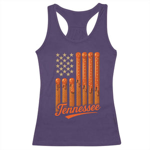 Vintage Tennessee Racerback Tank Top Orange Dripping Flag Vintage State Pride Sports Fan Patriotic TS10 Purple Print Your Wear