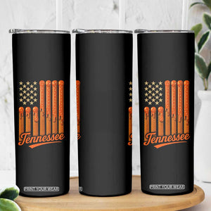 Vintage Tennessee Skinny Tumbler Orange Dripping Flag Vintage State Pride Sports Fan Patriotic TS10 Print Your Wear