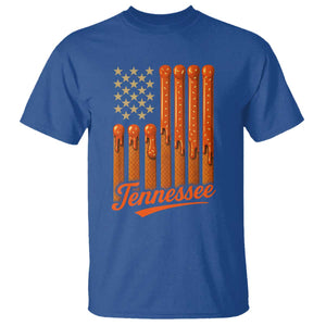 Vintage Tennessee T Shirt Orange Dripping Flag Vintage State Pride Sports Fan Patriotic TS10 Royal Blue Print Your Wear