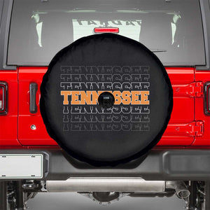 Vintage Tennessee Spare Tire Cover Throwback Design Classic TN Orange US State TS10 Black Print Your Wear