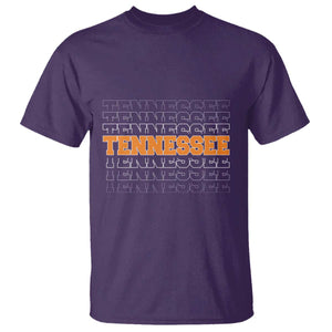 Vintage Tennessee T Shirt Throwback Design Classic TN Orange US State TS10 Purple Print Your Wear