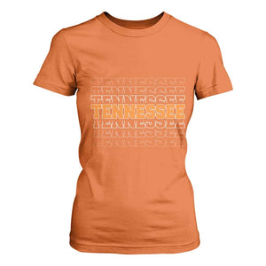 Vintage Tennessee T Shirt For Women Throwback Design Classic TN Orange US State TS10 Orange Print Your Wear