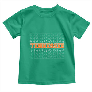 Vintage Tennessee Toddler T Shirt Throwback Design Classic TN Orange US State TS10 Irish Green Print Your Wear