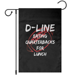 Football Linemen Garden Flag D Line Eating Quarterbacks Defensive TS10 Black Print Your Wear