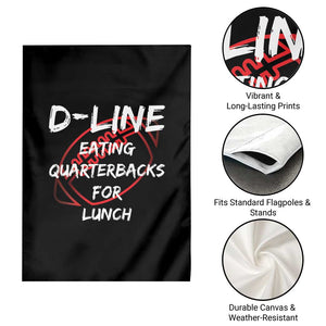 Football Linemen Garden Flag D Line Eating Quarterbacks Defensive TS10 Print Your Wear