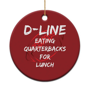 Football Linemen Christmas Ornament D Line Eating Quarterbacks Defensive TS10 Print Your Wear