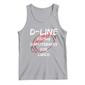 Football Linemen Tank Top D Line Eating Quarterbacks Defensive TS10 Athletic Heather Print Your Wear