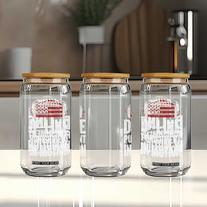 Football Defensive Lineman Glass Can D Line Punishment In Motion American Flag TS10 Print Your Wear