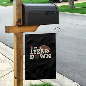 1st Year Down Football Garden Flag Touchdown One First Birthday Infant Baby Boy TS10 Print Your Wear