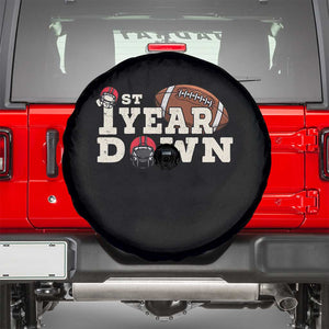 1st Year Down Football Spare Tire Cover Touchdown One First Birthday Infant Baby Boy TS10 Black Print Your Wear