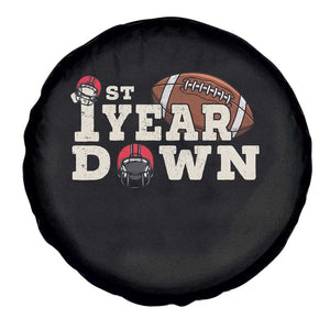 1st Year Down Football Spare Tire Cover Touchdown One First Birthday Infant Baby Boy TS10 Print Your Wear