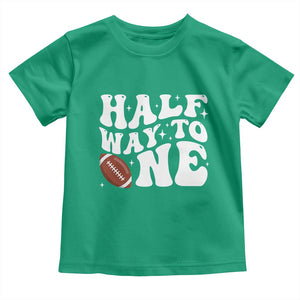 Half Way To One Toddler T Shirt 1/2 Birthday Baby Boy Football TS10 Irish Green Print Your Wear
