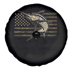 Fishing Camouflage US Flag Spare Tire Cover Swordfish Fish Fisherman Camo TS10 Print Your Wear