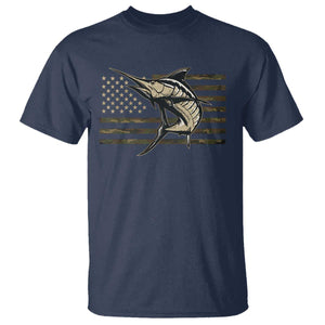 Fishing Camouflage US Flag T Shirt Swordfish Fish Fisherman Camo TS10 Navy Print Your Wear