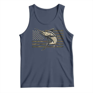 Fishing Camouflage US Flag Tank Top Swordfish Fish Fisherman Camo TS10 Navy Print Your Wear