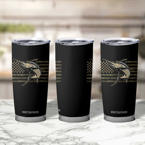 Fishing Camouflage US Flag Tumbler Cup Swordfish Fish Fisherman Camo TS10 Print Your Wear